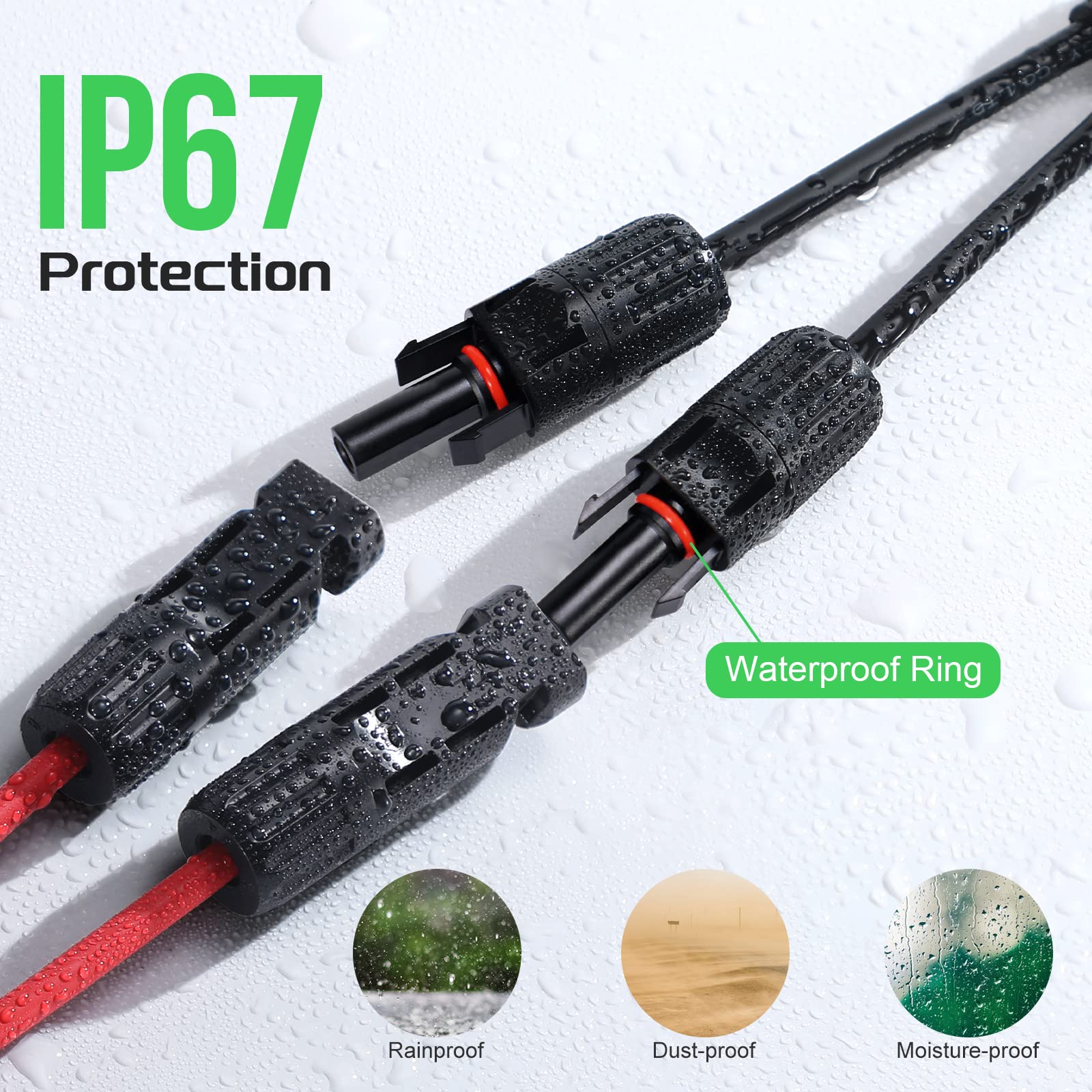 Bateria Power easy installation connectors promote reliable solar setups.