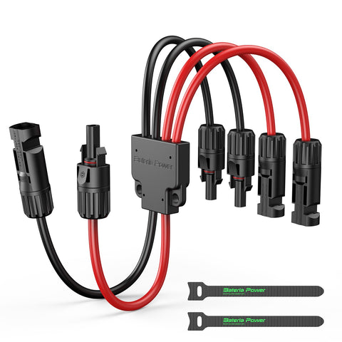 Bateria Power Y-branch connector for two panels with easy plug-and-play