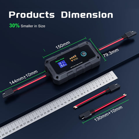 Bateria Power Sunrock 20Pro MPPT controller packaging kit including extension cables