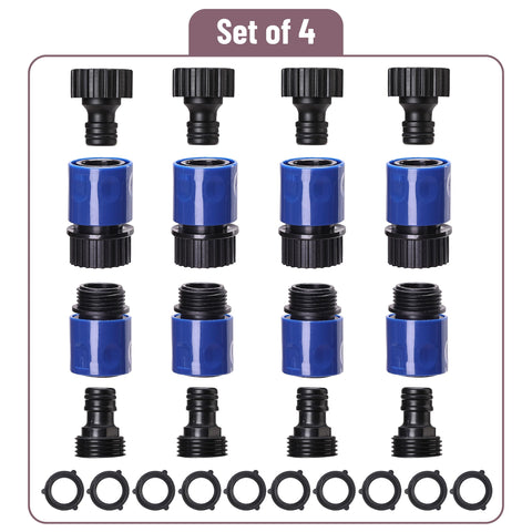 Bates Choice female hose end connectors secure a tight hose-to-attachment seal.