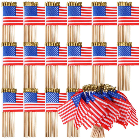 Batiyeer mini American flag 4x6 handheld for patriotic celebrations and parades.