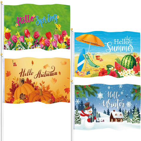 Batiyeer spring flowers garden flag to brighten the spring entryway
