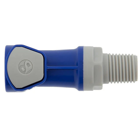 Battery Watering Technologies MThreaded Female Connector Blue 1/4 inch for reliable battery watering connections