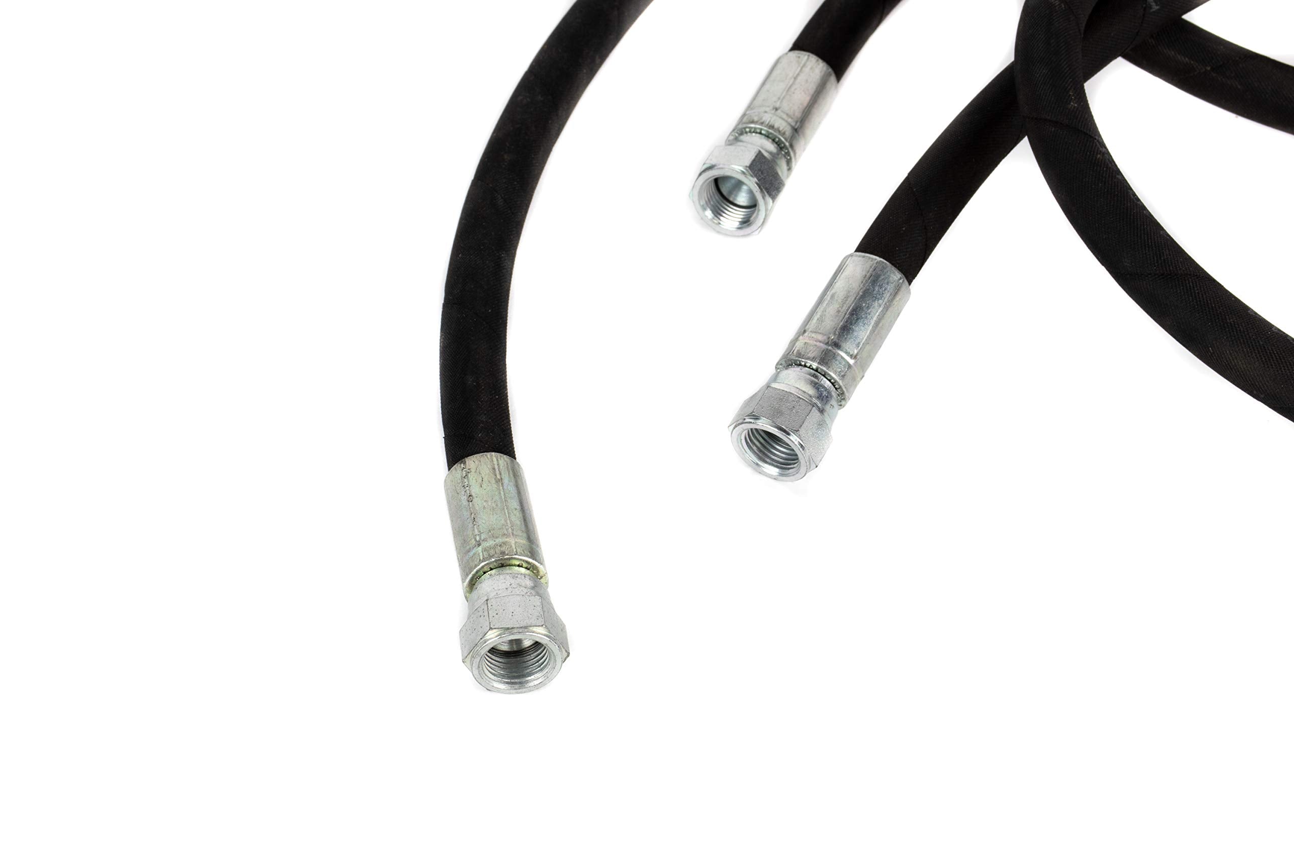 Baum Designs hose set in use on a snow plow demonstrates dependable performance.