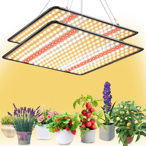 BAVIHOR Grow Light 2-Pack panel for even seedling growth