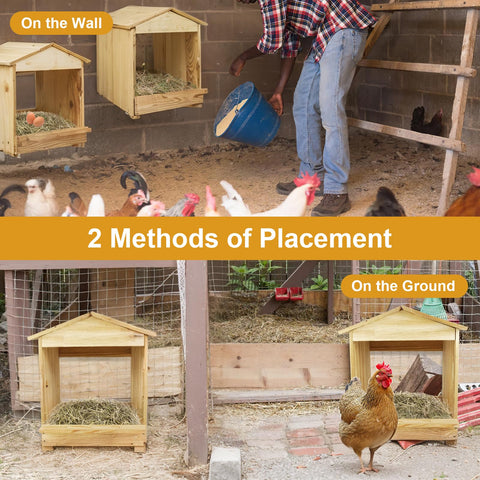 Bavlesfuire chicken nesting box interior with eggs ready to collect