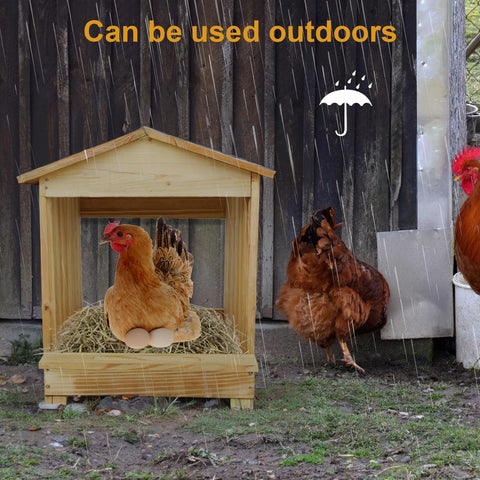 Bavlesfuire chicken nesting box with perches and baffles preventing rollaways