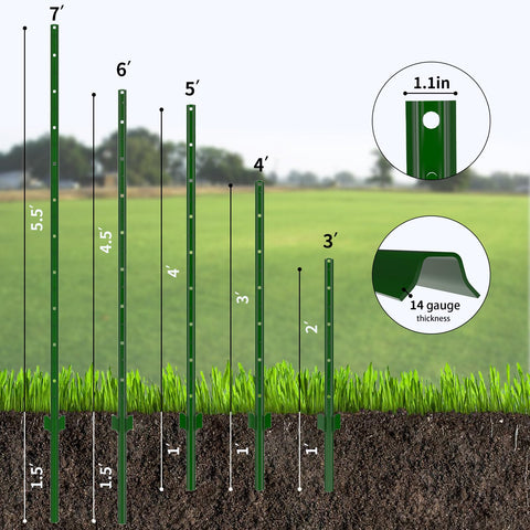 BAVNNRO fence post includes anchor plates for added stability