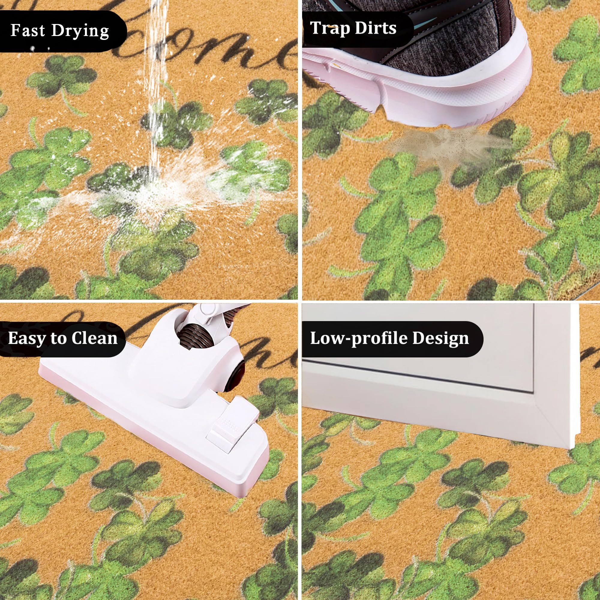 Bawnhaw dirt-trapping entrance mat keeps entry tidy in high-traffic areas.