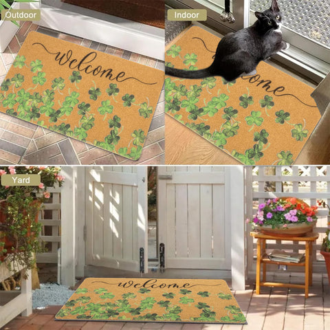 Bawnhaw easy-clean outdoor mat is hose-cleanable for quick maintenance.