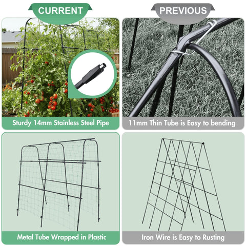 BAXAM easy-assembly garden trellis fits beds or borders in about 30 minutes