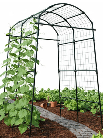 BAXAM Garden Trellis Arch 7FT ready for easy assembly and sturdy climbing support.