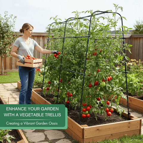 BAXAM stainless steel garden trellis with coating for durable outdoor use