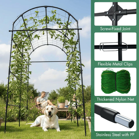 BAXAM trellis vertical design saves space while boosting airflow for cucumbers.