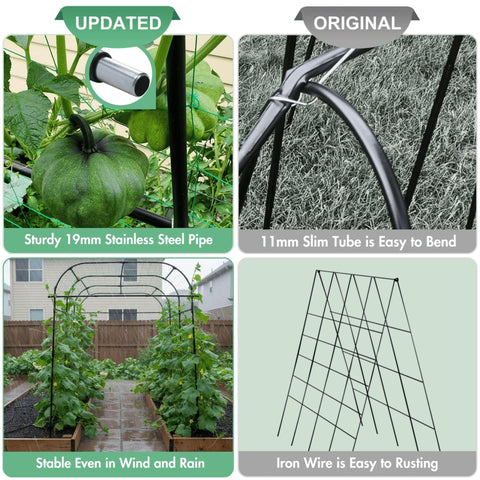BAXAM weather-resistant arch as a decorative garden focal point