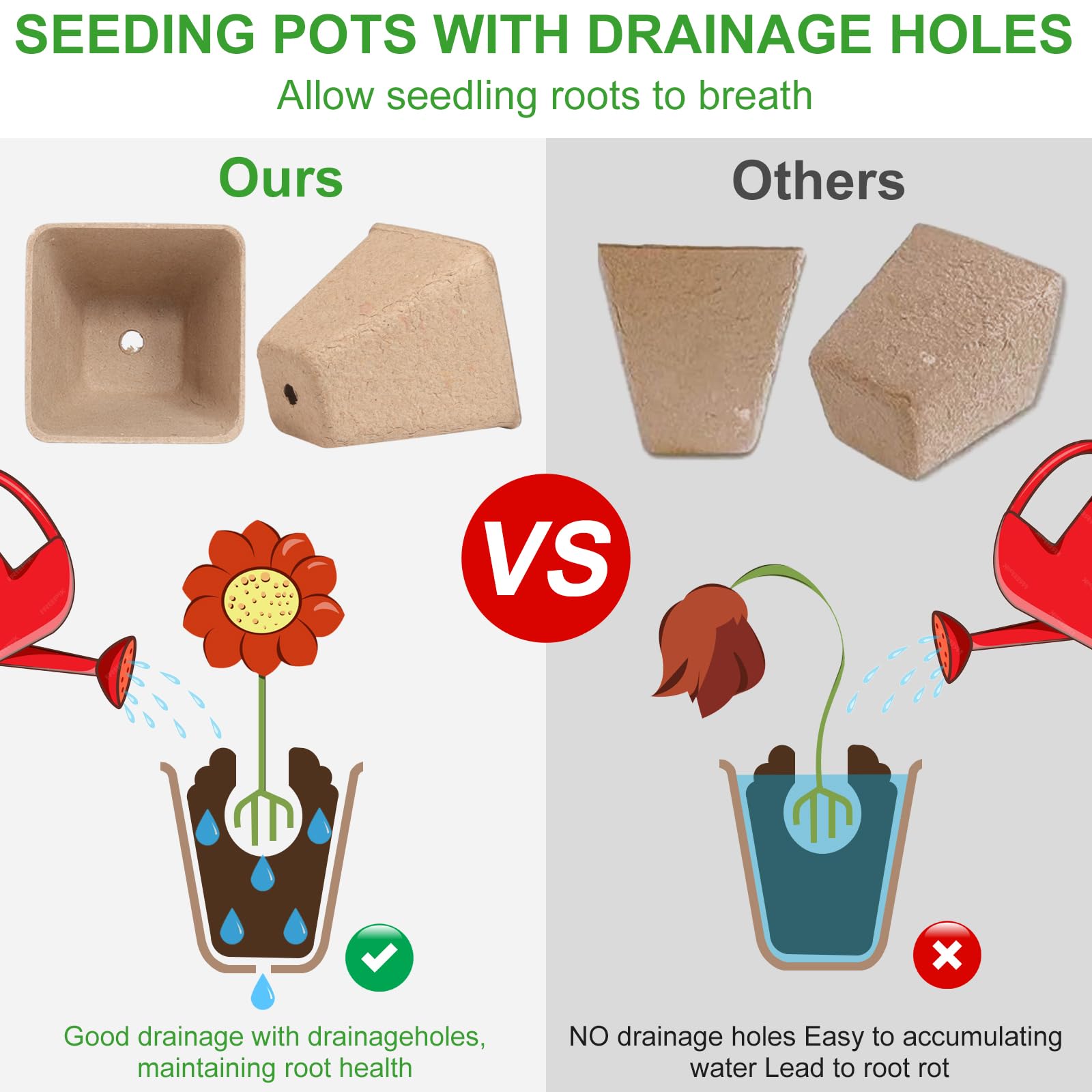 Baxrou eco-friendly nursery pot ready for reuse
