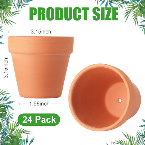 Baxrou mini pot 3.15 inch with drainage hole ideal for succulents and herbs.