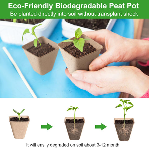 Baxrou planting labels pack organized on a table