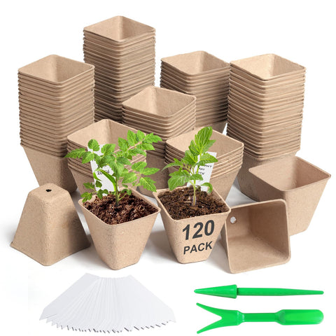 Baxrou seed pots suitable for flowers, herbs, and vegetables