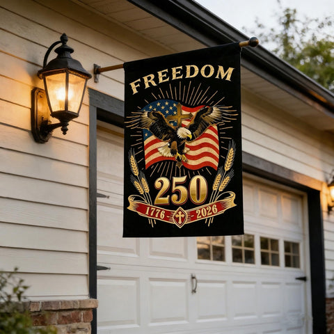Baydiibao 250th anniversary yard flag adds bold color for celebrations.