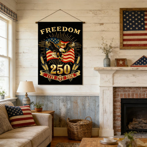 Baydiibao thick burlap flag withstands outdoor weather.