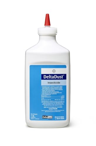Bayer Delta Dust being applied with puffer duster for precise, thin layers in cracks and crevices