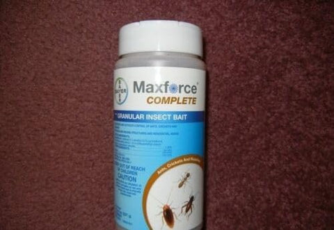 Maxforce Complete granular bait close-up showing attractant grains