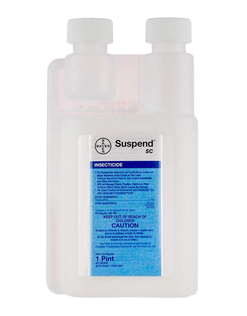 Bayer Suspend SC 16oz bottle front view showing odorless, long-lasting pest control