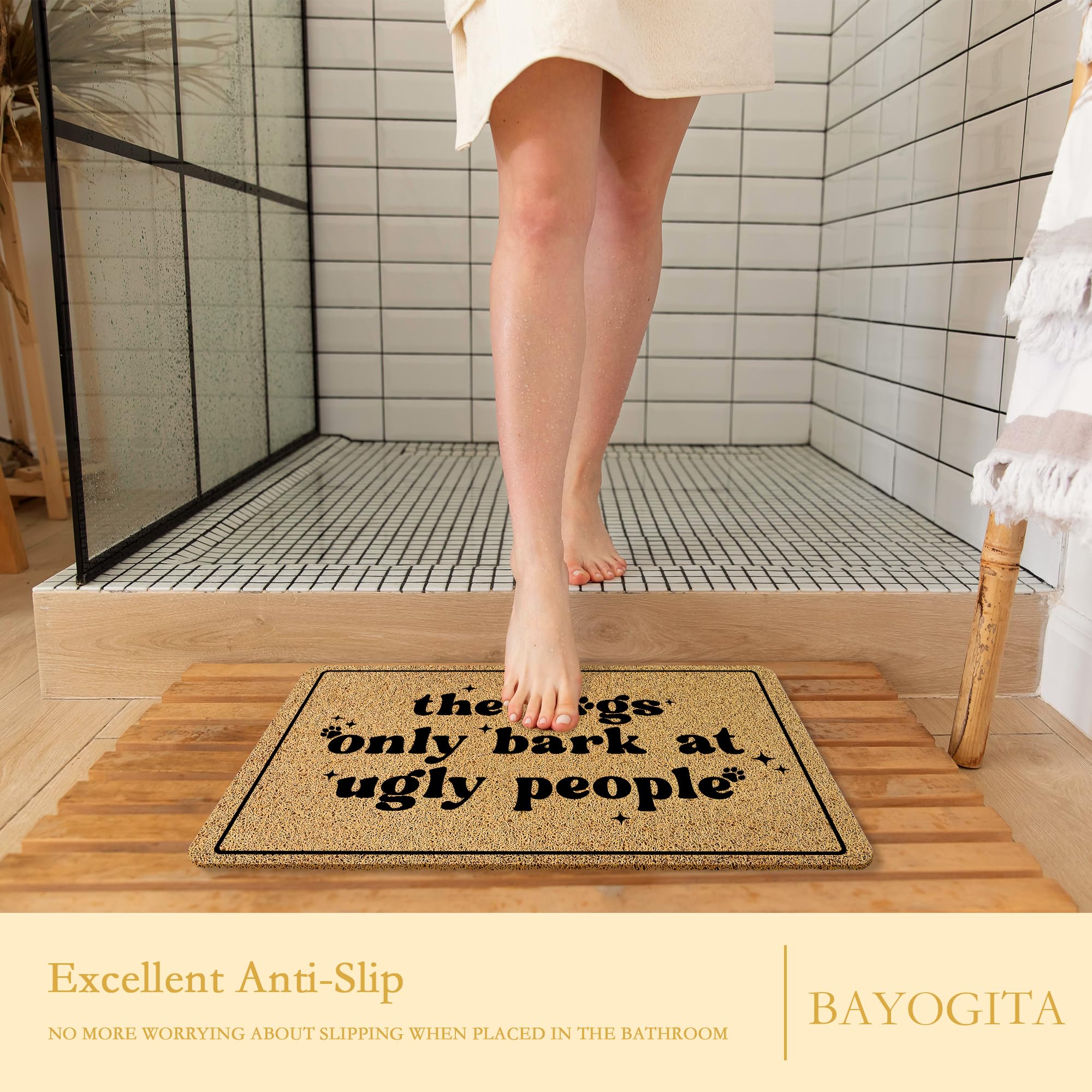 BAYOGITA gift-ready doormat, ideal for dog lovers and housewarmings.