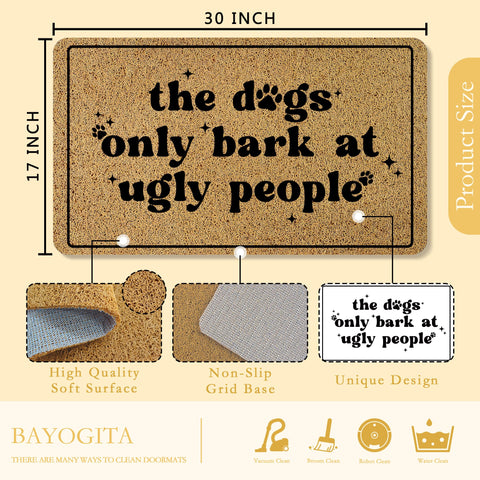 BAYOGITA waterproof anti-slip doormat keeps floors dry and safe.