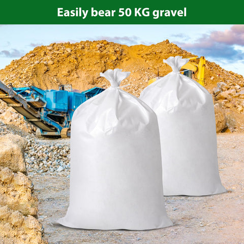 Baypify sand bag large capacity for storing gravel, sand, or soil.