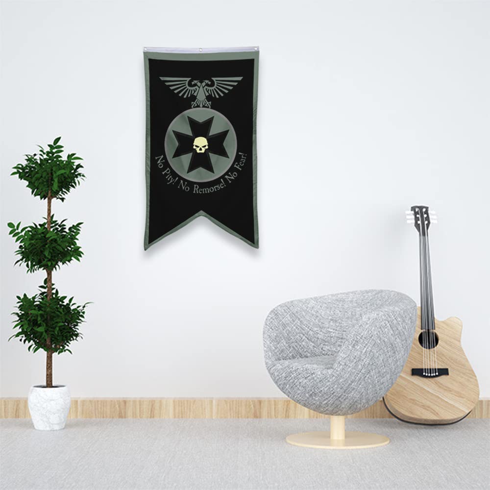 Bayyon Black Templars flag used in home office or man cave decor