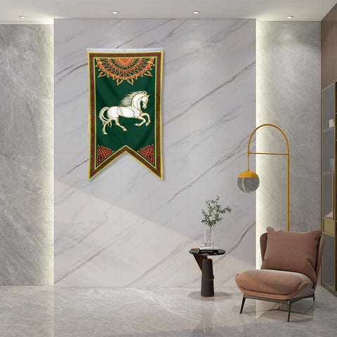 Bayyon Rohan flag decor for home, office, or man cave display.