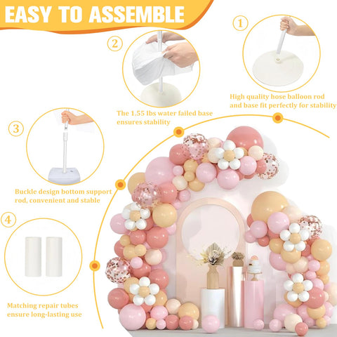 Bazen arch bases and clips ensure quick, secure assembly.