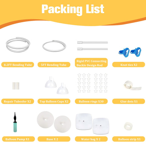 Bazen water-filled bags increase arch stability during outdoor celebrations.