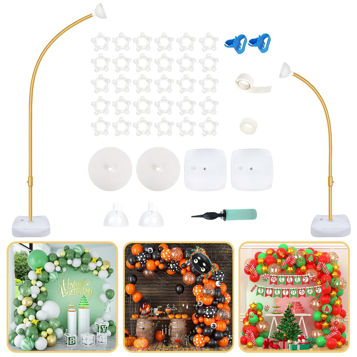 Bazen upgraded 8.2ft bendable balloon column for custom arches and creative shapes.