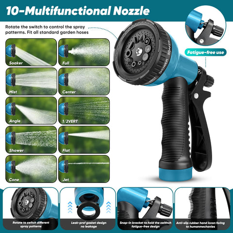 Bazolota garden hose 600psi burst pressure supports strong water flow.