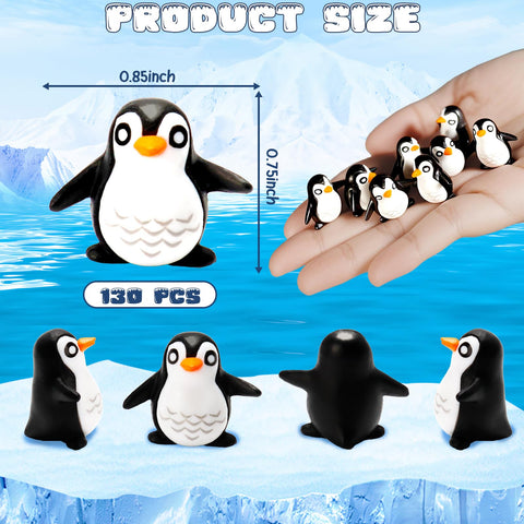 Bbiamsleep 130-piece penguin collection shows tiny figures for fairy gardens.