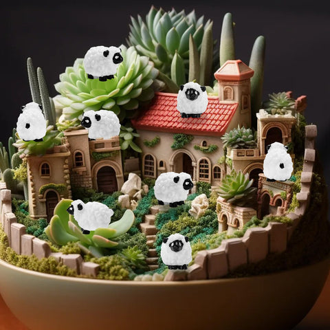 Bbiamsleep detailed sheep figurines enhance party and gift decor