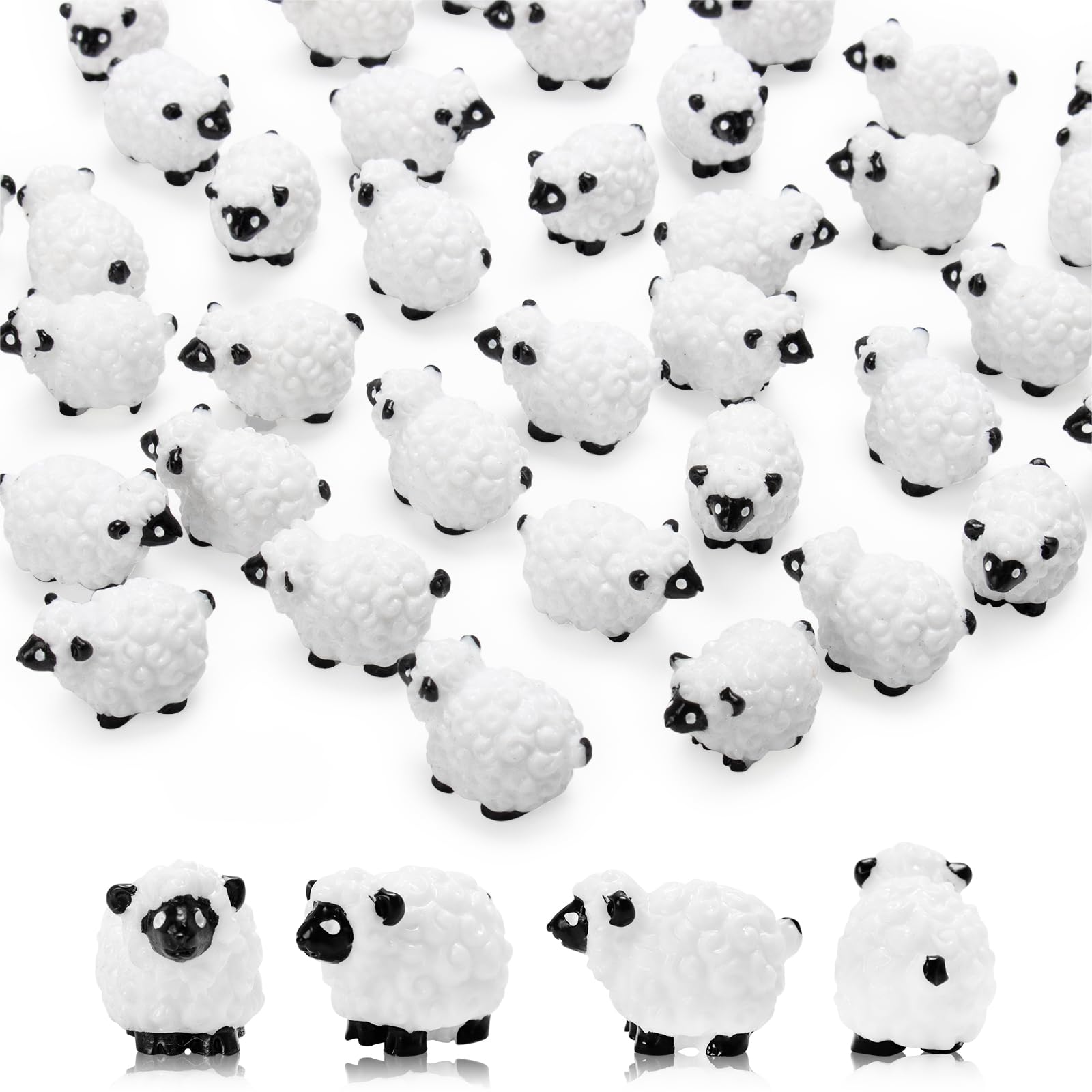 Bbiamsleep resin sheep figurine close-up showing smooth finish.