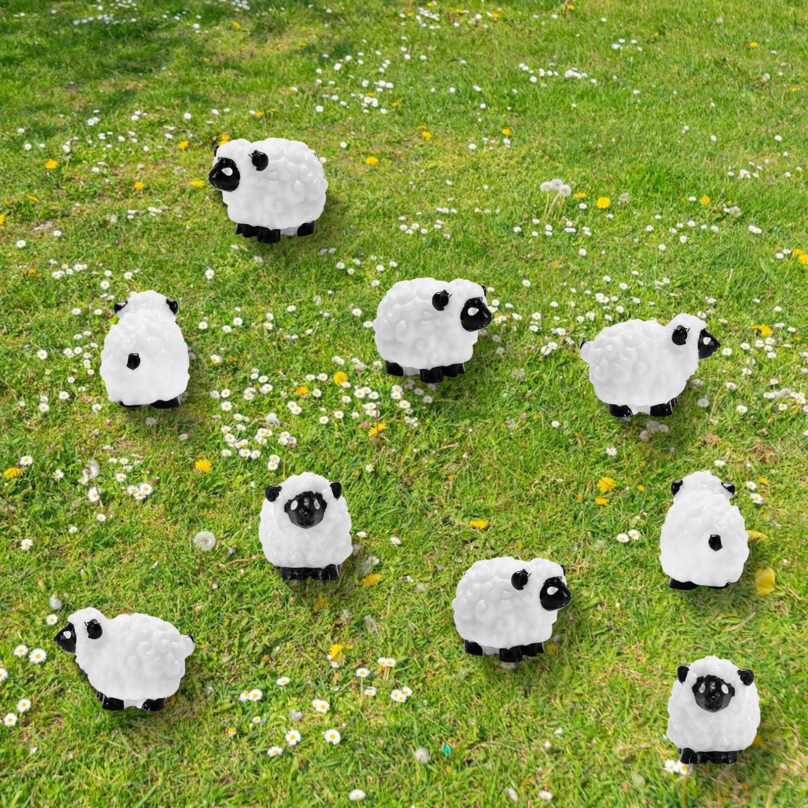 Bbiamsleep tiny garden sheep add charm to DIY crafts.