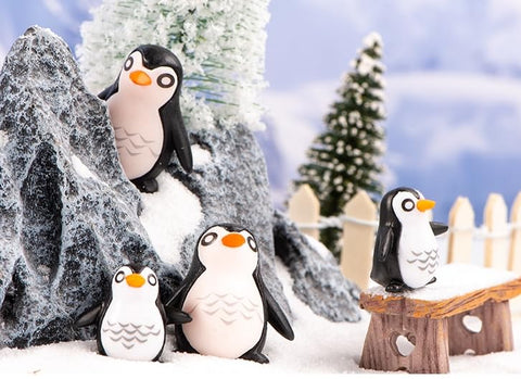 Bbiamsleep penguin figurine adds whimsy to Christmas display setups