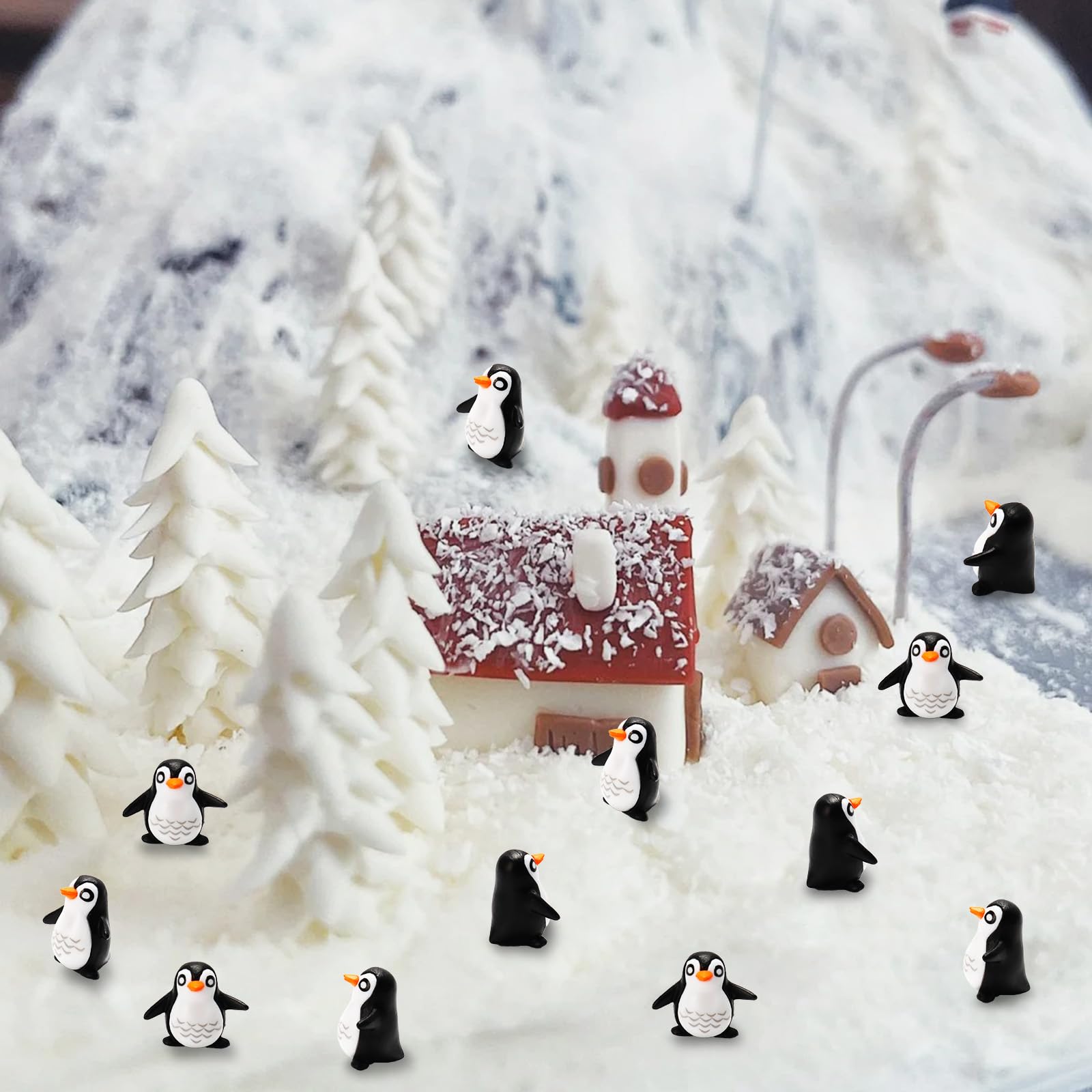 Bbiamsleep penguin figurine perfect for mini house and shelf displays