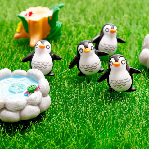 Bbiamsleep penguin figurine set for creative decorating and seasonal storytelling