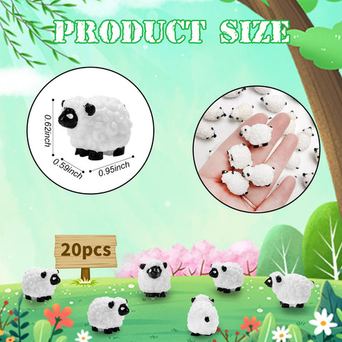 Bbiamsleep resin sheep figurine adds charming fairy garden accents.