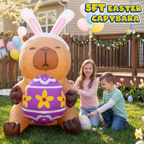 bbioc quick-setup Easter inflatables inflate in seconds for effortless decorating.