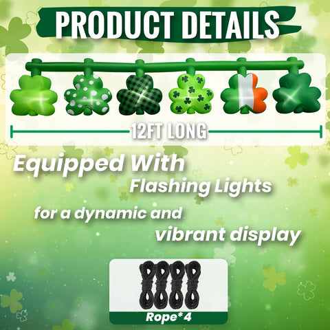 bbioc shamrock with polka dot pattern adds festive flair for parties