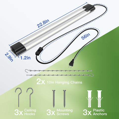 BBOUNDER compact kitchen grow light setup fits shelves or cabinets