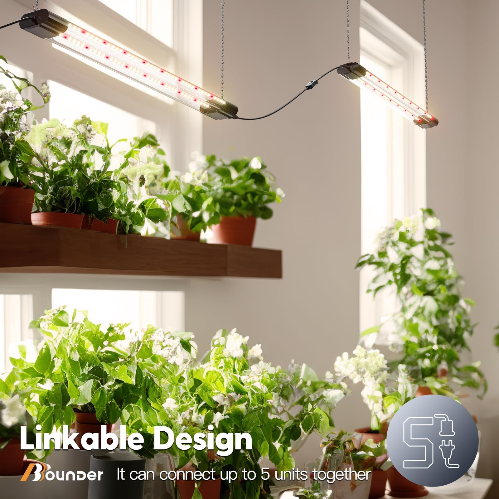 BBOUNDER energy-efficient LED grow light saves electricity
