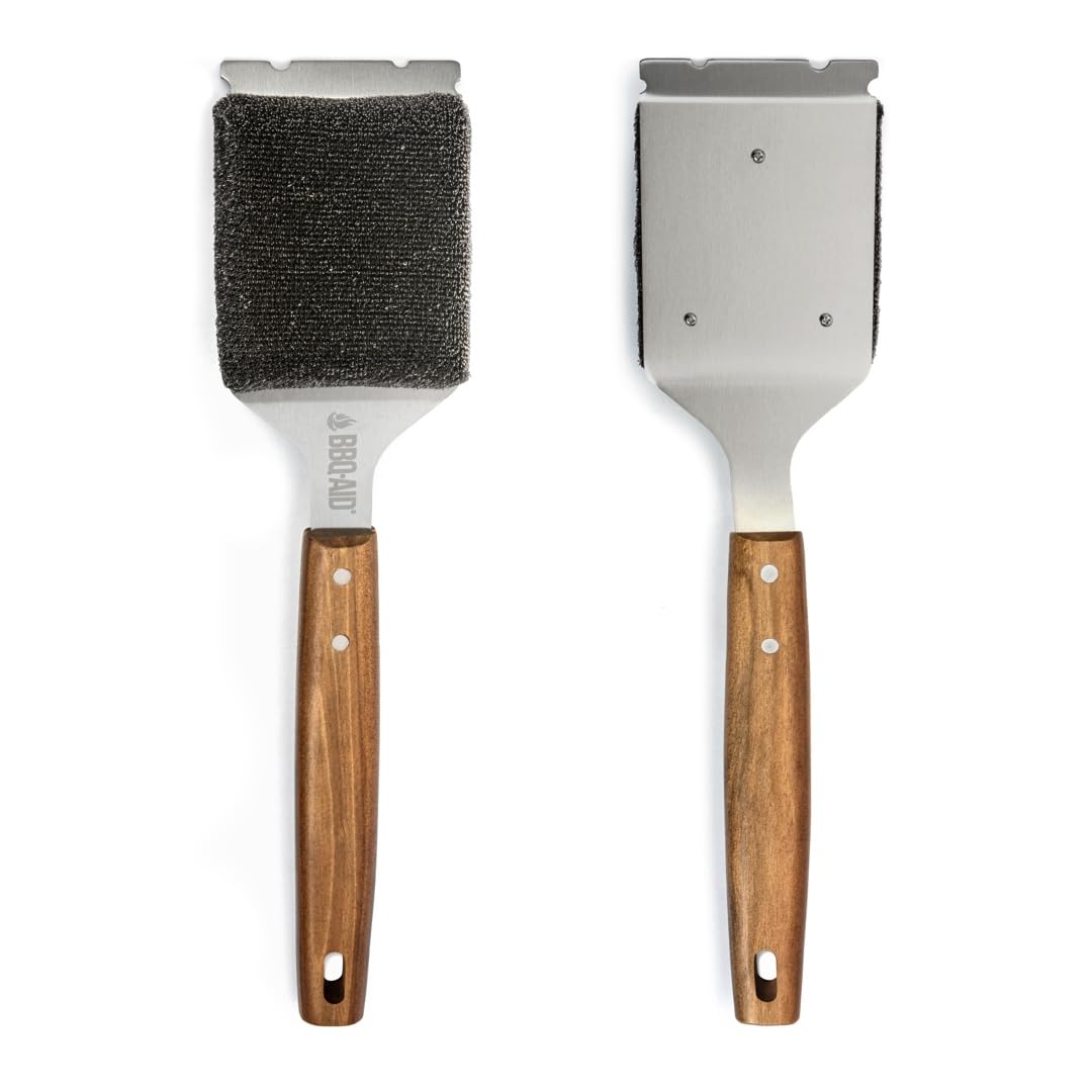 BBQ-AID replaceable head design for continuous cleaning without buying a new brush.